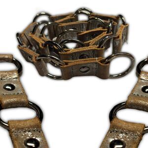 Aeropostale Y2K metallic silver belt